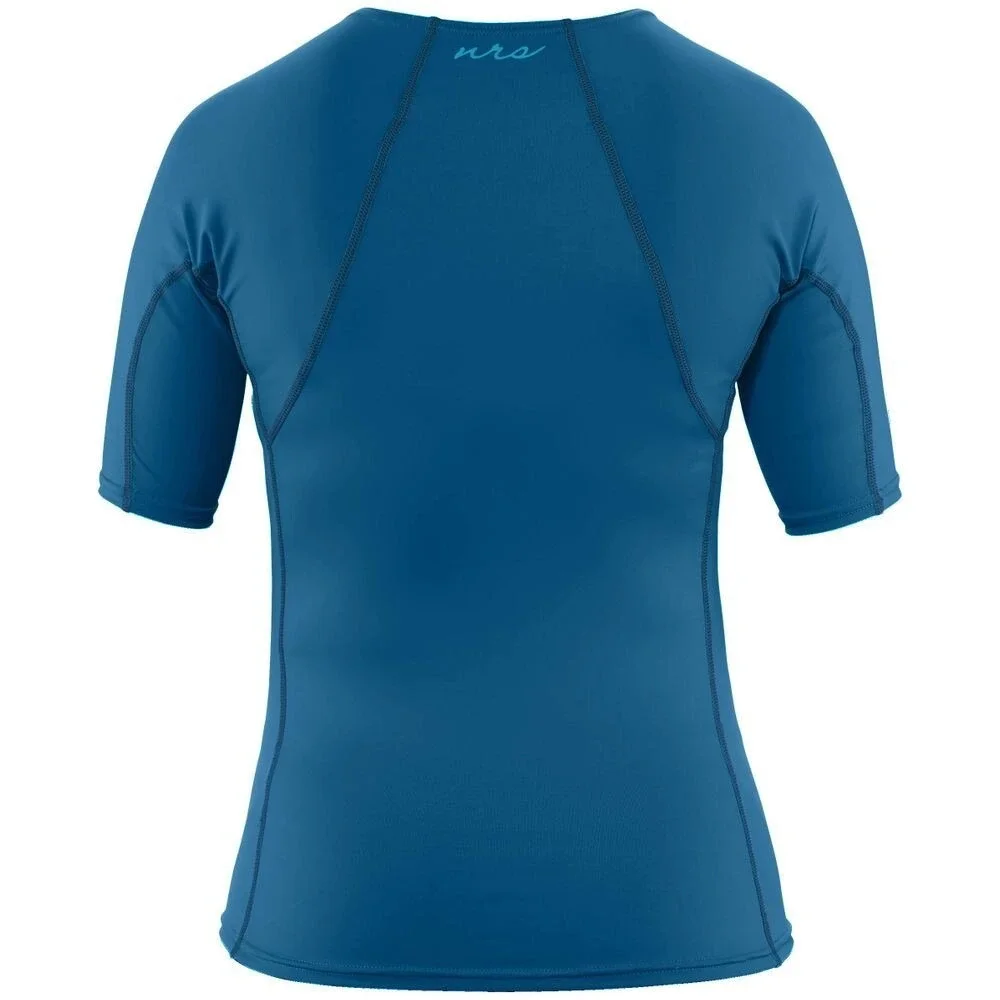 NRS‎ Women's H2Core Rashguard Short Sleeve Shirt XS Poseidon Dark Blue NEW